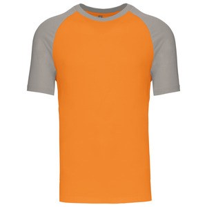 Kariban K330 - BASE BALL - CONTRAST T-SHIRT Orange/Light Grey