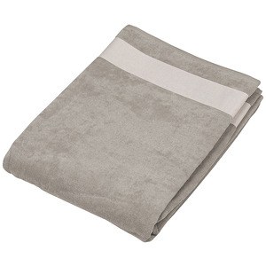 Kariban K118 - VELOUR BEACH TOWEL Light Grey/White