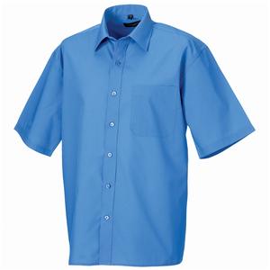 Russell Collection J935M - Short sleeve polycotton easycare poplin shirt