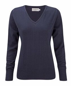 Russell Europe R-710F-0 - Ladies V-Neck Knitted Pullover