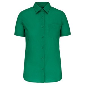 Kariban K548 - JUDITH - LADIES' SHORT SLEEVE EASY CARE POLYCOTTON POPLIN SHIRT Kelly Green