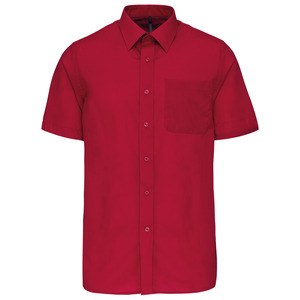 Kariban K551 - ACE - MEN'S SHORT SLEEVE EASY CARE POLYCOTTON POPLIN SHIRT Classic Red