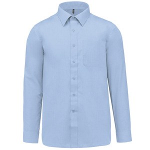 Kariban K545 - JOFREY - MEN'S LONG SLEEVE EASY CARE POLYCOTTON POPLIN SHIRT Bright Sky