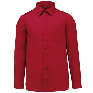 Kariban K545 - JOFREY - MEN'S LONG SLEEVE EASY CARE POLYCOTTON POPLIN SHIRT Classic Red