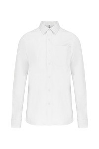 Kariban K541 - MEN'S LONG SLEEVE EASY CARE COTTON POPLIN SHIRT White