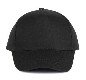 K-up KP116 - COTTON CAP - 5 PANELS Black