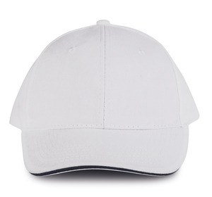 K-up KP011 - ORLANDO - MEN'S 6 PANEL CAP White / Navy
