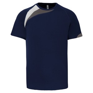 ProAct PA437 - KIDS' SHORT SLEEVE SPORTS T-SHIRT Sporty Navy / White / Storm Grey