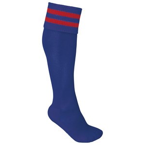 ProAct PA015 - STRIPED SPORTS SOCKS Dark Royal Blue / Sporty Red