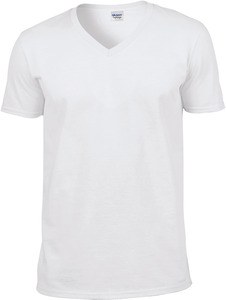 Gildan GI64V00 - Softstyle Mens V-Neck T-Shirt White