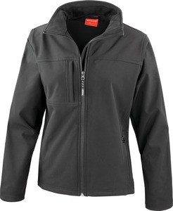 Result R121F - LADIES CLASSIC SOFTSHELL JACKET Black/Black