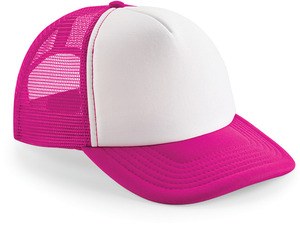 Beechfield B645 - Vintage Snapback Trucker Fuchsia / White