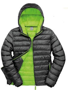 Result R194M - MENS SNOW BIRD PADDED JACKET Black / Lime