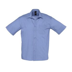SOL'S 16050 - Bristol Short Sleeve Poplin Men's Shirt Bleu moyen