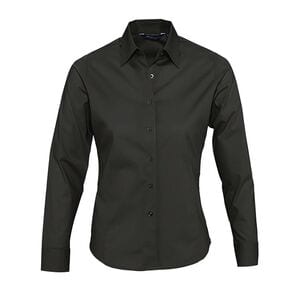 SOL'S 17015 - Eden Long Sleeve Stretch Women's Shirt Black