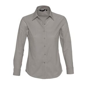 SOL'S 16020 - Embassy Long Sleeve Oxford Women's Shirt Silver