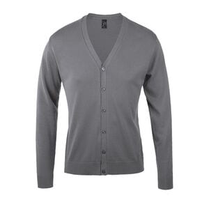 SOL'S 90011 - Golden Men V Neck Knitted Cardigan Gris moyen