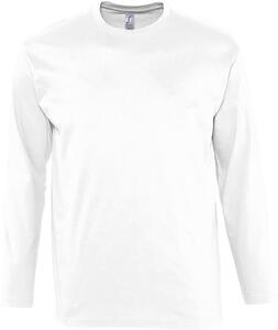 SOL'S 11420 - MONARCH Men's Round Neck Long Sleeve T Shirt White