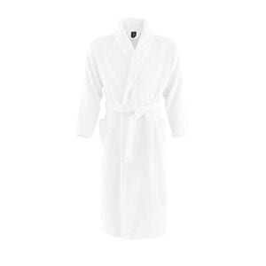 SOL'S 89100 - PALACE Unisex Bathrobe (Shawl Collar) White