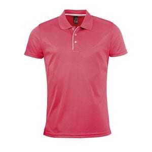 SOL'S 01180 - PERFORMER MEN Sports Polo Shirt Corail fluo