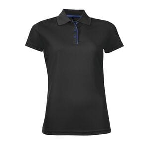 SOL'S 01179 - PERFORMER WOMEN Sports Polo Shirt Black