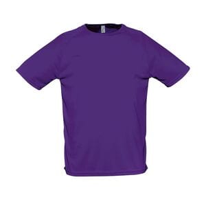 SOL'S 11939 - SPORTY Raglan Sleeve T Shirt Violet foncé