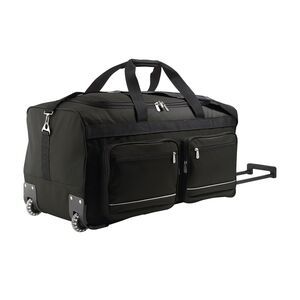 SOL'S 71000 - VOYAGER 600 D Polyester “Luxury“ Travel Bag   Casters Black