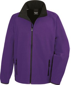 Result R231M - Core Printable Soft Shell Purple/ Black