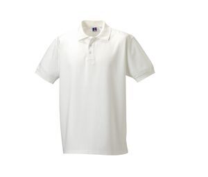 Russell JZ577 - Men's Resistant Polo Shirt 100% Cotton White