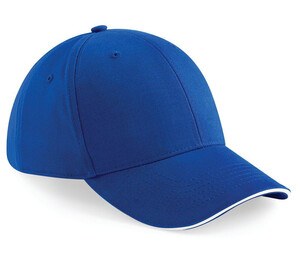 Beechfield BF020 - Athleisure 6 Panel Cap Bright Royal/White