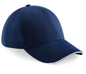 Beechfield BF020 - Athleisure 6 Panel Cap French Navy/White