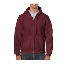 Gildan GN960 - Men's Big Zip Hoodie Maroon