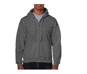 Gildan GN960 - Men's Big Zip Hoodie Dark Heather