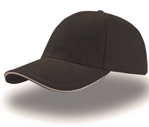 Atlantis AT003 - 6-panel sandwich cap Brown/White