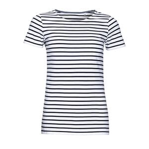 SOLS 01399 - MILES WOMEN Round Neck Striped T Shirt