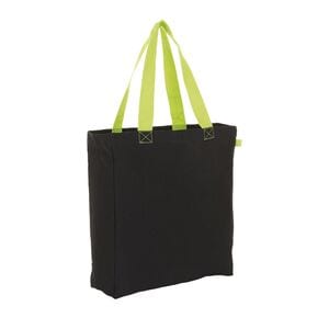 SOL'S 01672 - Lenox Shopping Bag Black/Neon Lime