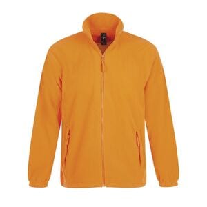 SOL'S 55000 - NORTH Men's Zipped Fleece Jacket Neon Orange