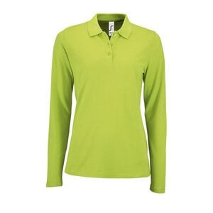 SOL'S 02083 - Perfect Lsl Women Long Sleeve Piqué Polo Shirt Apple Green
