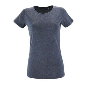 SOL'S 02758 - Regent Fit Women Round Collar Fitted T Shirt Heather denim