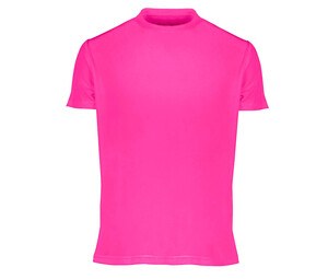 SANS Étiquette SE100 - No Label Sport Tee-Shirt Fluorescent Pink