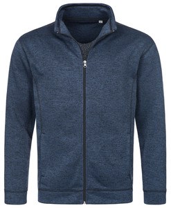 Stedman STE5850 - Active men's fleece jacket Marina Blue Melange
