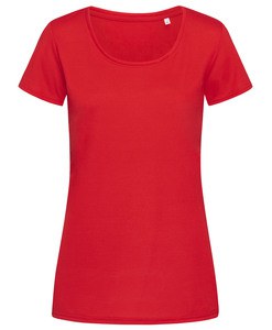 Stedman STE8700 - Crew neck T-shirt for women Stedman - ACTIVE COTTON TOUCH Crimson Red