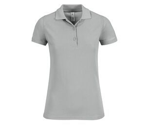 B&C BC409 - Women's Polo Saffron Timeless Pacific Grey