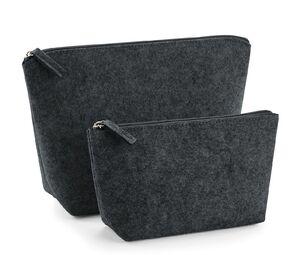 Bag Base BG724 - Felt Accessory Pouch Charcoal Melange