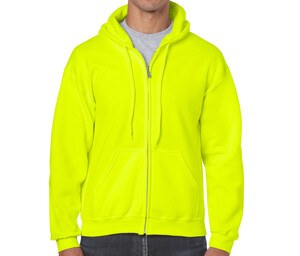 Gildan GN960 - Men's Big Zip Hoodie Safety Green