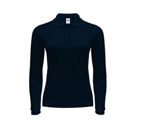 JHK JK216 - Long-sleeved 200 woman polo Navy