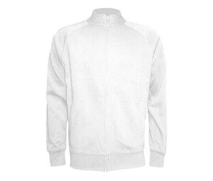 JHK JK296 - Large zip Sweat White