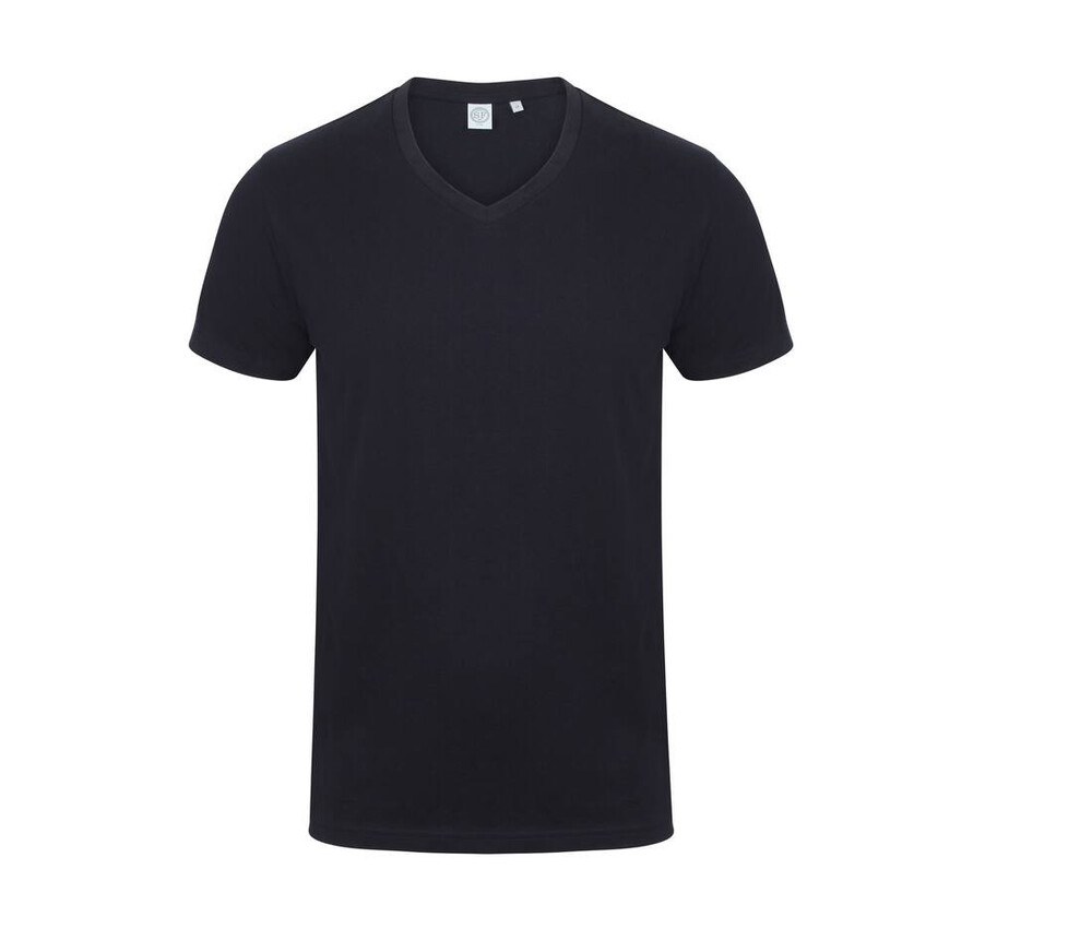 Skinnifit SF122 - Men's stretch cotton v-neck T-shirt