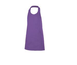 VELILLA V4212 - Short buttoned bib apron Purple