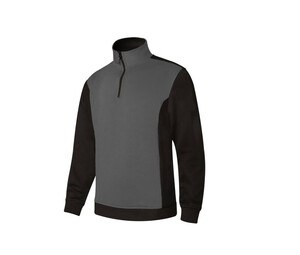 VELILLA V5703 - Two-tone zipped collar sweatshirt